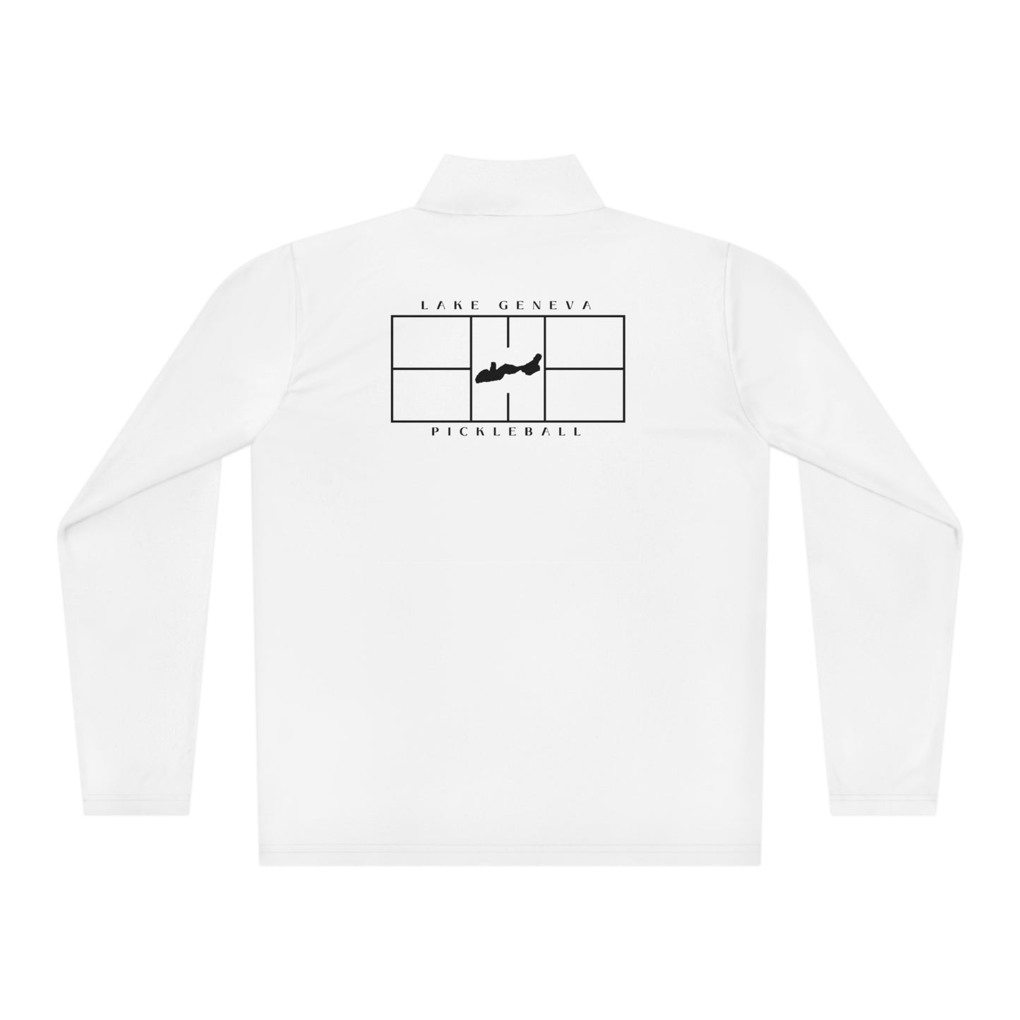 Lake Geneva Pickleball Court Quarter-Zip Pullover