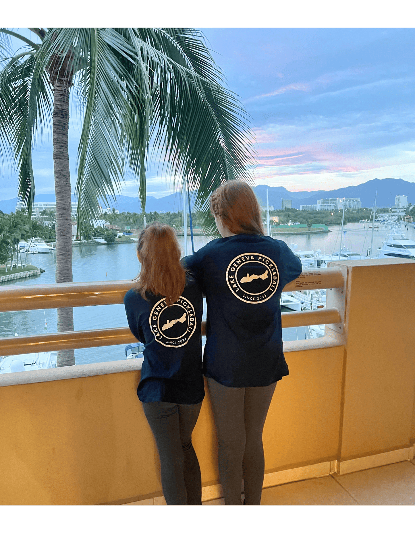 Youth Long Sleeve Midnight Navy Lake Geneva Pickleball